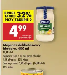 Biedronka Majonez Madero oferta