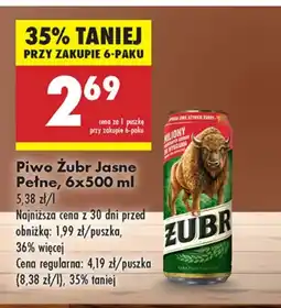 Biedronka Piwo Żubr oferta