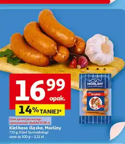 Auchan Kiełbasa śląska Morliny oferta
