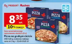 Auchan Pizza z szynką i pieczarkami Auchan oferta
