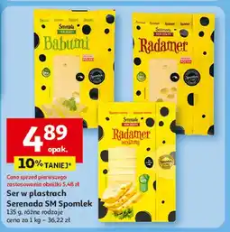 Auchan Ser radamer wędzony w plastrach Serenada oferta