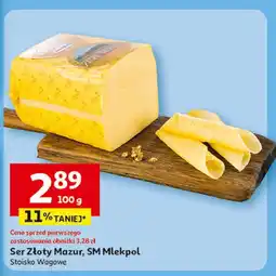 Auchan Ser złoty mazur Mlekpol oferta