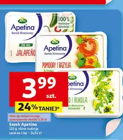 Auchan Serek kremowy pesto i rukola Arla Apetina oferta