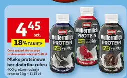 Auchan Napój mleczny ciasteczkowy Mullermilch Protein oferta