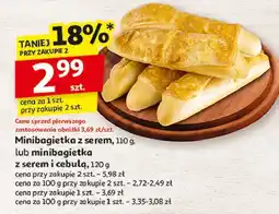 Auchan Mini bagietka z cebulą i serem oferta