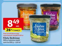 Auchan Filety śledziowe pikantne Śledzie Od Serca oferta