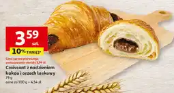 Auchan Croissant z nadzieniem kakowym i orzechami laskowymi oferta
