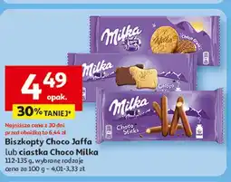Auchan Ciastka w czekoladzie Milka Choco Moo oferta