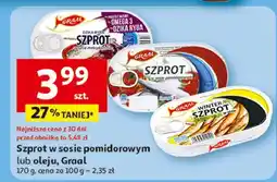 Auchan Szprot winter w oleju Graal oferta