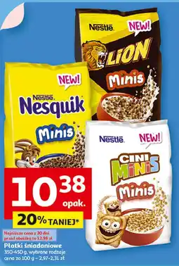 Auchan Płatki śniadaniowe minis Cini Minis oferta