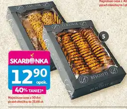 Auchan Ciastka z płatkami owsianymi Biscotti oferta