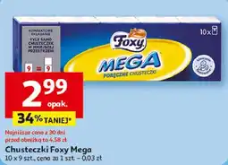 Auchan Chusteczki higieniczne Foxy Mega oferta