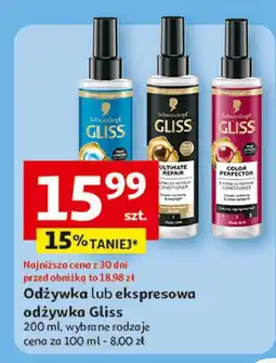 Auchan Odżywka do włosów Gliss Kur Colour Perfector oferta