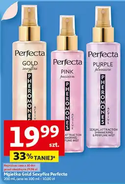 Auchan Mgiełka rozświetlająca pink passion Perfecta Pheromones Active oferta