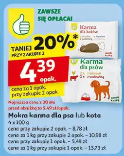 Auchan Karma dla psa Podniesiony Kciuk oferta