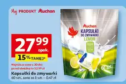 Auchan Kapsułki do zmywarki lemon Auchan Różnorodne (Logo Czerwone) oferta