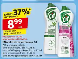 Auchan Mleczko do czyszczenia z mikrokryształkami original Cif Cream oferta