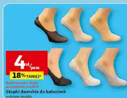 Auchan Stopki damskie do balerin oferta