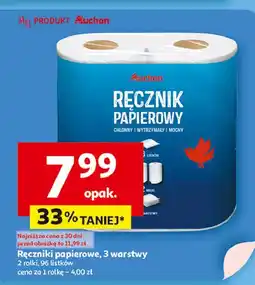 Auchan Ręcznik papierowy Auchan oferta