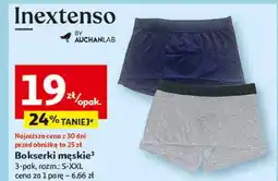 Auchan Bokserki męskie s-xxl Inextenso By Auchan oferta