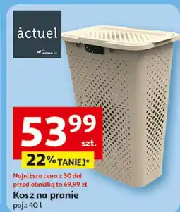 Auchan Kosz na pranie 40 l Actuel oferta