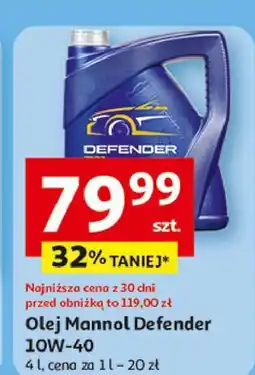 Auchan Olej 10w40 defeder Mannol oferta
