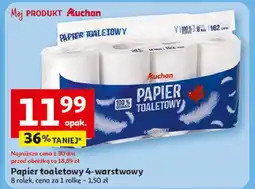 Auchan Papier toaletowy biały Auchan oferta