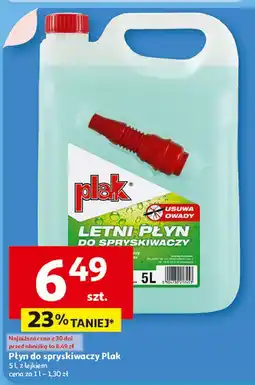 Auchan Letni płyn do spryskiwaczy z lejkiem Plak oferta