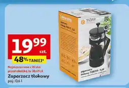 Auchan Zaparzacz tłokowy arabica 600 ml Tadar oferta