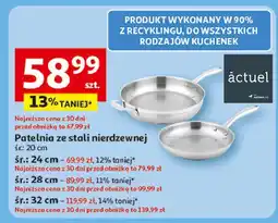 Auchan Patelnia ze stali nierdzewnej 32 cm Actuel oferta