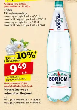 Auchan Woda gazowana Borjomi oferta