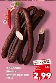 Kaufland Kiełbasa łokopcona Kabanos oferta