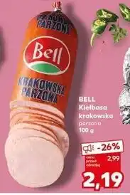 Kaufland Kiełbasa krakowska parzona Bell Polska oferta