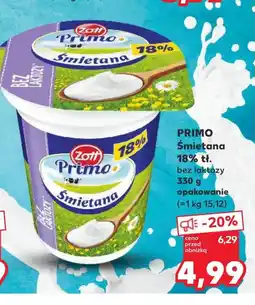 Kaufland Śmietana Primo oferta