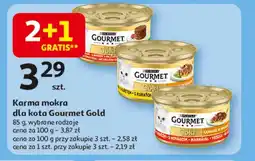 Auchan Mokra karma dla kota Gourmet Gold oferta