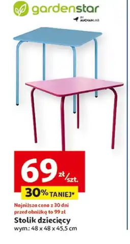 Auchan Stolik dziecięcy Gardenstar oferta