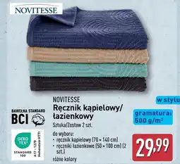 ALDI Ręcznik łazienkowy Novitesse oferta