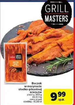Carrefour Boczek grillowy w marynacie słodko-pikantnej Sokołów Grill House oferta