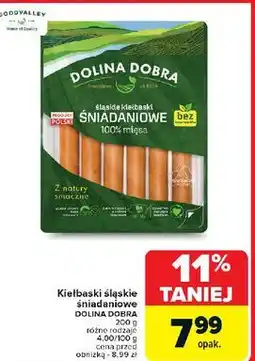 Carrefour Kiełbaski śniadaniowe Dolina Dobra oferta