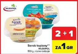 Carrefour Serek topiony hiszpański Mlekpol oferta