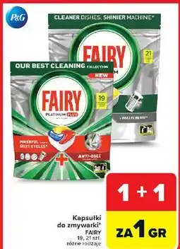 Carrefour Tabletki do zmywarek lemon Fairy Platinum oferta