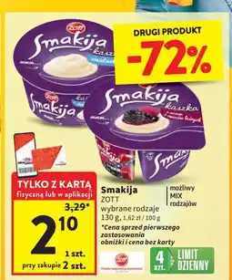 Intermarche Kaszka z sosem owoców leśnych Zott Smakija oferta