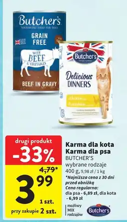 Intermarche Karka dla kota z kurczakiem Butcher's Delicious Dinners oferta