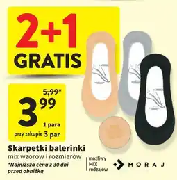 Intermarche Stopki damskie balerinki Moraj oferta