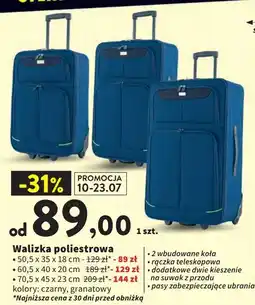 Intermarche Walizka poliestrowa 70.5 x 45 23 cm oferta