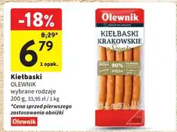 Intermarche Kiełbaski krakowskie z szynki Olewnik oferta