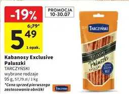 Intermarche Kabanosy drobiowe paluszki Tarczyński Exclusive oferta