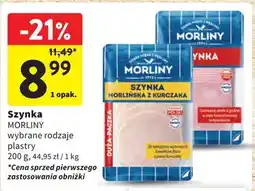 Intermarche Szynka wieprzowa plastry Morliny oferta