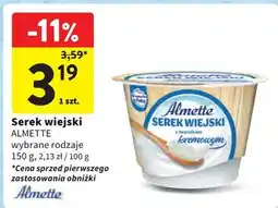 Intermarche Serek wiejski z twarożkiem kremowym Hochland Almette oferta