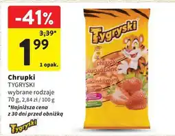 Intermarche Chrupki kukurydziane truskawkowe Tygryski oferta